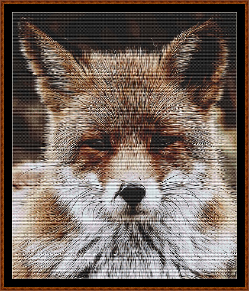 The Red Fox patterns created from art by Brigitte Werner (ArtTower) under CC0 license