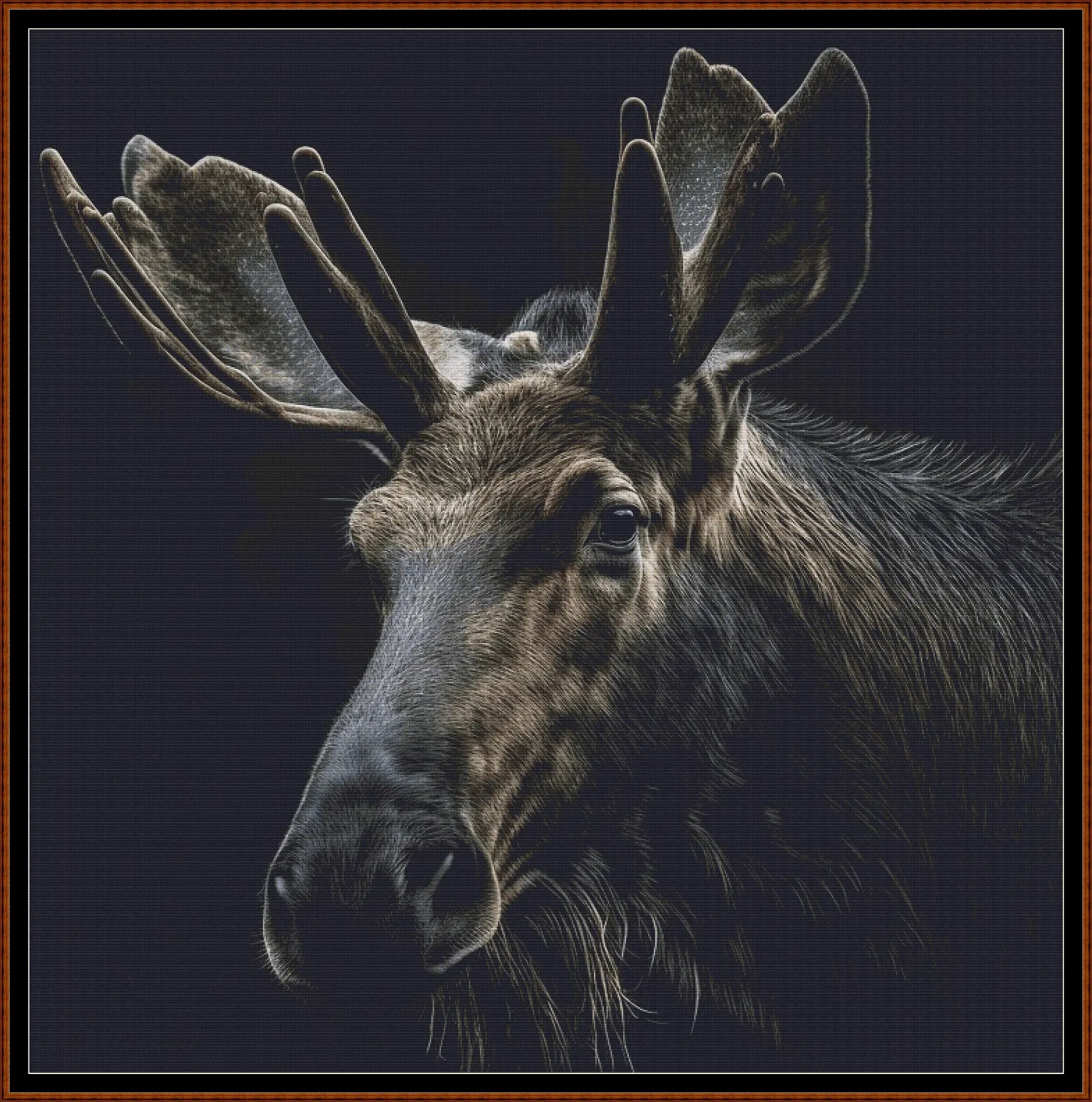 Moose patterns are expertly created from art by Karsten Bergmann under Public Domain CC0 license