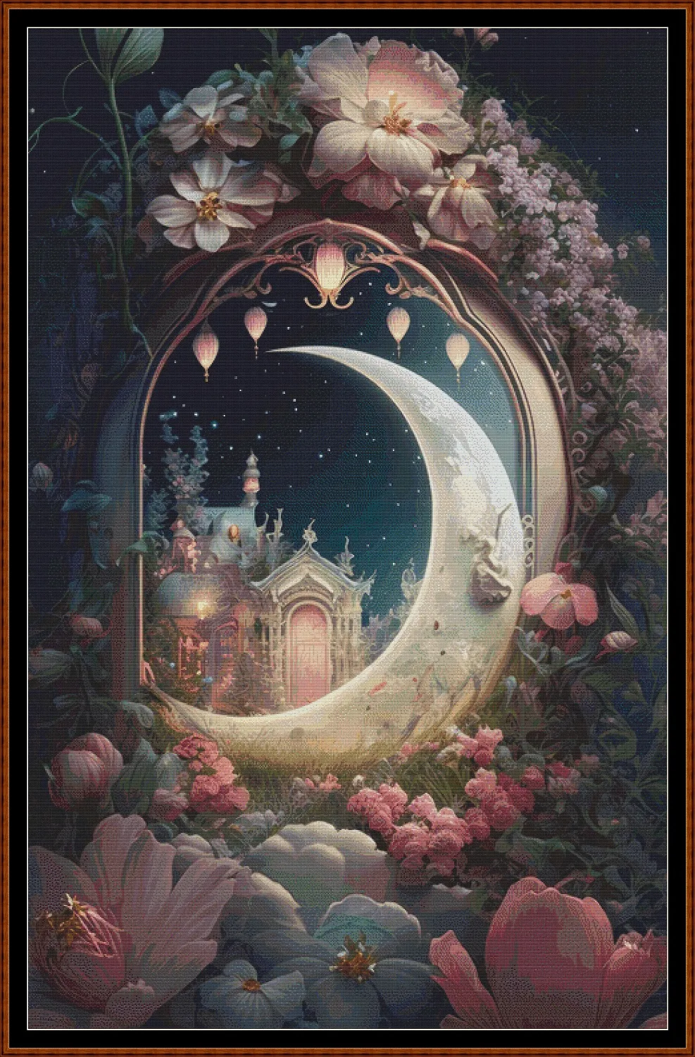 Moonlight Doorway patterns are expertly created from art by Gismi under Public Domain CC0 license