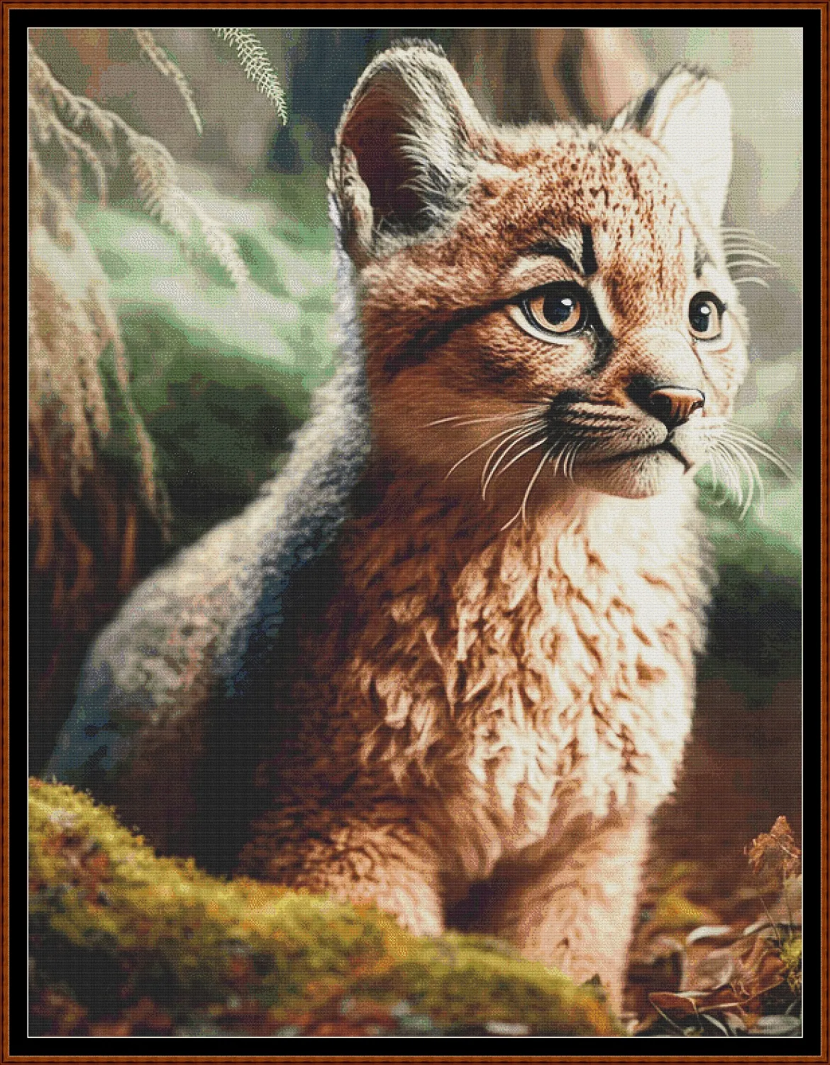 Forest Creatures - Cougar patterns are expertly created from art by Alan Frijins under Public Domain CC0 license