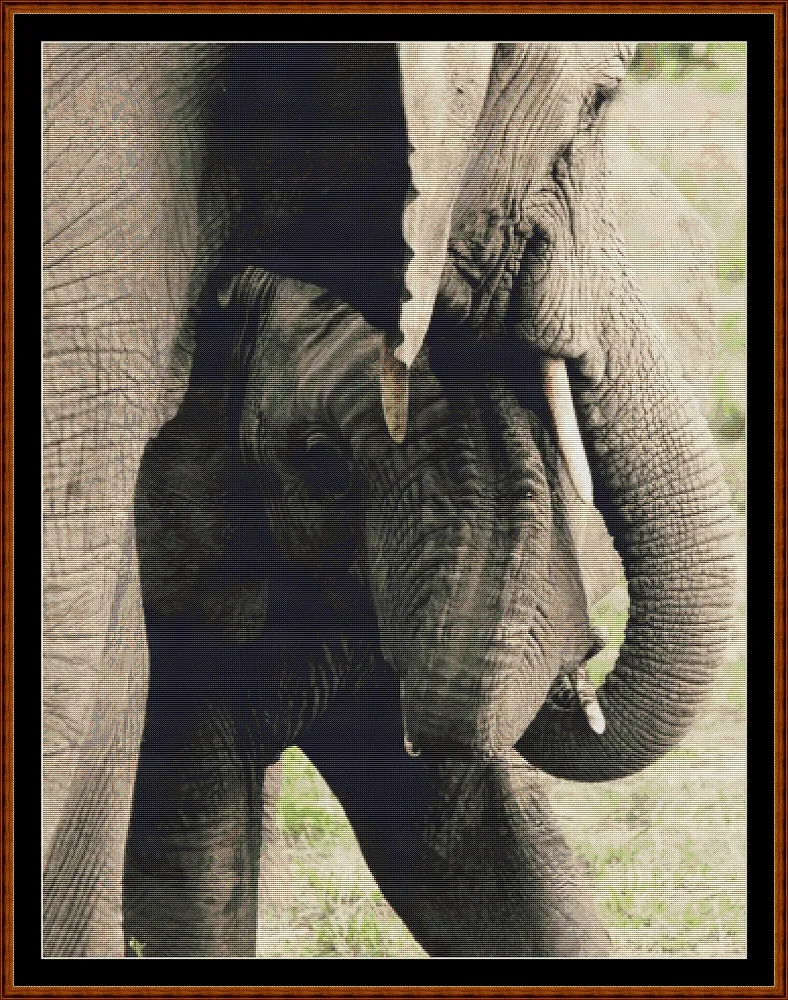 Mama's Hug - Elephant