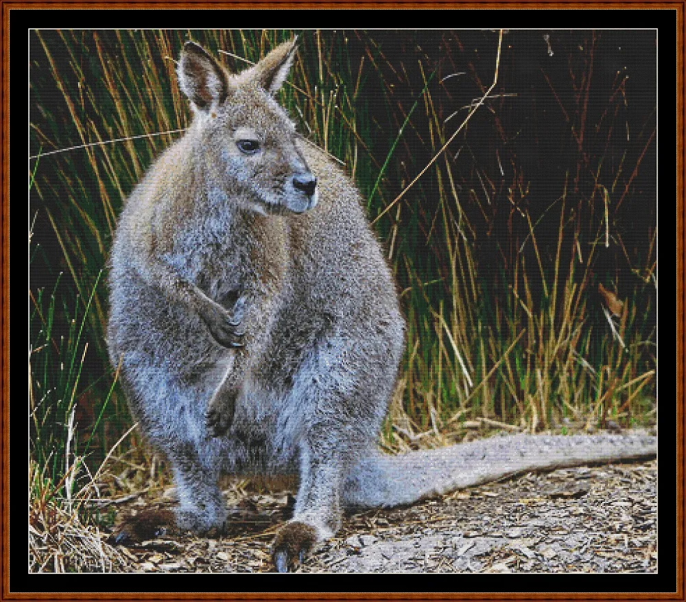 Wallaby patterns created from art by Holger Detje under CC0 license