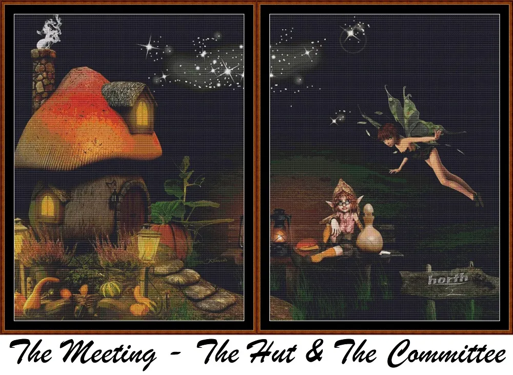 The Meeting - The Hut & The Committee ~ 2  patterns pack